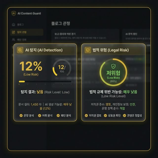 AI 탐지 검사