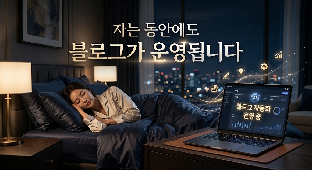 자는 동안에도 블로그가 운영됩니다