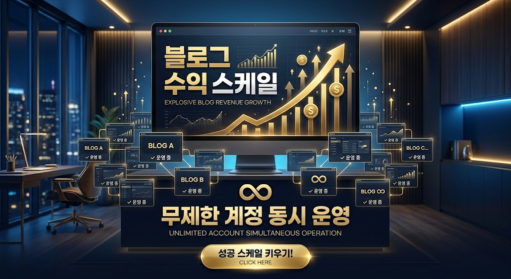 블로그 수익 스케일 무제한 계정