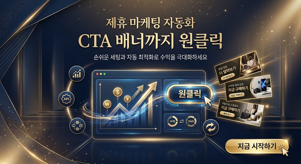 제휴 마케팅 CTA 배너 원클릭